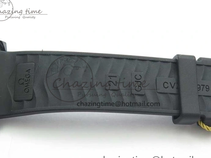 0130 Seamaster Diver 300M Real Ceramic Case VSF 1:1 Best Edition on Black Rubber Strap A8806 (Free Nato) SunProtective 7935